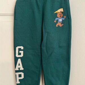 GAP Kids Teal Joggers with Bear Design